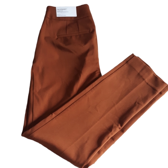 Ann Taylor Factory Sz0 The Straight Curvy Fit Full Length Midrise Straight Pants - Picture 7 of 17